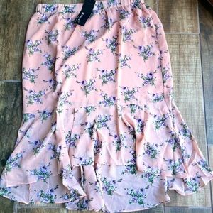 Allegra K, size L floral skirt